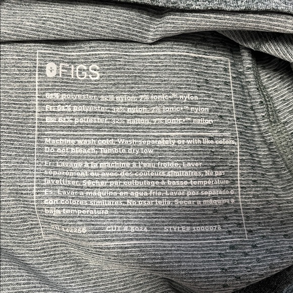 Figs green/Gray Women's Long Sleeve Top - Picture 3 of 4